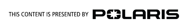 Text in image - This content is presented by Polaris